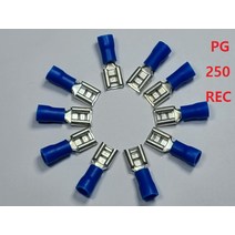 PG 250REC 2.5SQ압착단자(10개)압착터미널 평단자(BL), 1개