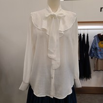 끈리본 프릴블라우스 MM33BL104