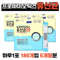 19종유산균 프로바이오틱스 30포X6개 락토코커스 락티스 19종혼합유산균 요구르트맛 스틱 분말