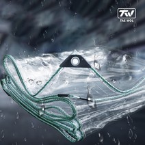 비닐막 투명비닐천막 테라스 대형 PVC 방풍 방수, TAE WOL투명천먹