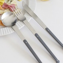 손님 초대상 식기 디너 스푼 포크 나이프 식사 숟가락 양 예쁜 선물 커트러리 결혼, 포크 블랙, 본상품선택