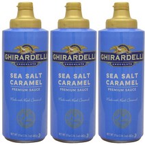 Ghirardelli Salted Caramel Sauce 기라델리 솔티드 카라멜 소스 17oz (482g) 3팩, 1개