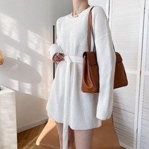 간절기 니트 여성 원피스 하객 롱원피스 여름옷 휴양지 수입 비서 결혼식 바스락 상견례 돌잔치 옷차림 빅사이즈 해외여행 누빔 허리벨트 날씬 숏니트 프리스타일 허리포인트 편안한