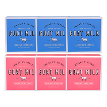 애경 샤워메이트 산양유 비누 90g 화이트3개+딸기향3개