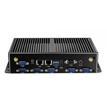 팬리스 미니 PC 인텔 코어 i3 4005U i5 4200U i7 4500U 6x RS232 DB9 2x 기가비트 이더넷 4G LTE WiFi HDMI VGA 6xUSB Windo, No RAM No SSD NoWIFI, Intel Core i5-4200U