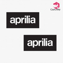 카앤블리 아프릴리아 aprilia 로고 차량용 데칼스티커 CNG-25, 화이트