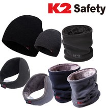 K2 방한용품 모음 넥게이터 귀마개 비니 웜넥게이터 (당일발송), 블랙