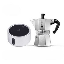 이탈리아 Bialetti 에스프레소 머신 전기 모카 포트, 컵4개 +전기 세라믹 스토브 + 스토브 랙