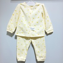아가방 모다부평 데일리꽃내의01P157651 노랑노랑 고급진꽃패턴에