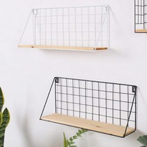 홈카페 인테리어 철재 벽걸이선반 정리 자취템 문수납 공간활용, 1개