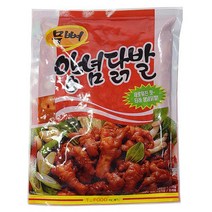 티푸드 업소용 (도매가격) 뼈없는 양념닭발 350g 1등 술안주 간편안주, 9팩