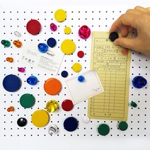 크레망 큐티 자석 캡 자석홀더 메모홀더 냉장고자석 칠판자석 장구자석 단추자석 칼라자석, 큐티 홀더, 주황(4개)