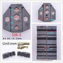 와이어 크림퍼 크림핑 다이 펜치 턱 절연/비 절연 케이블 터미널 튜브 크림프 핸드 툴 부품, 05 336-5