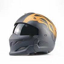 2021 다목적 조합 헬멧 레트로 헬멧 오토바이 cascos moto 기관차 성격 하프 프레데터 헬멧, 열하나, XL, 협력사