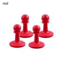 텐트 폴대 연결 야외 캠핑 기둥 천막 막대 지지 바 번개 방지 천둥 캡 보호 4 개/세트, [04] red, 04 red