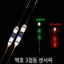 SZ몰 백호 3점등 센서찌 바닥 민물 나노 올림찌 하우스찌 민물낚시찌 입질감지, 2호
