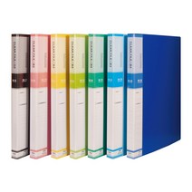 [코리아스퀘어] 현풍 PP 칼라 클리어화일(인덱스) B4 20P, 검정