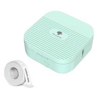 핸드 마킹기 휴대용 레이저 각인기 잉크젯 프린터 귀여운 라벨 메이커 기계 with tape phomemo q30s 핸드헬드 휴대용 블루투스 미니 열전사 라벨 프린터 가정용, 1 롤이있는 green2