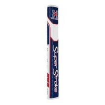 SuperStroke Traxion Flatso 3.0 골프 퍼터 그립 화이트레드그레이, Red/White/Blue