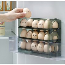 유블리스타 계란 트레이 대용량 계란 에그 보관함, 그린 계란보관함 1개