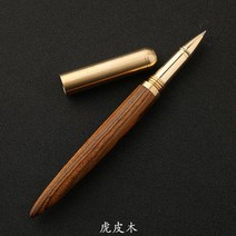 만년필 고급 입문용 레트로 샌들 우드 황동 솔리드 펜의 10 가지 스타일 회전 잉크 흡수 나무 서명 볼펜 스, 08 type8 0.5mm, 한개옵션1