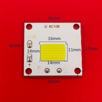 외발수레pcs bridgelux 프로젝터 램프 W MIL led Unic Rigal 교체 단장 generla 사용 UC, 한개옵션0