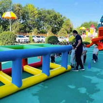 에어바운스 레크레이션 운동회 바운스 체육대회, 수박 빨간색 두꺼운 사각형 사다리 3m