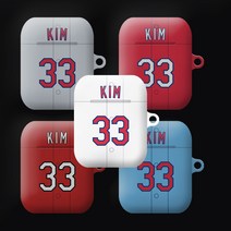 와우박스 주문제작 2021시즌 메이저리그 세인트루이스 카디널스 김광현 싸인 야구 유니폼 에어팟 버즈 무선 이어폰 케이스, 무광 하드케이스, 에어팟 프로