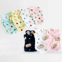 (강아지)수면 밍크털 잠옷 짱구도형 잠자는 시바 후드티 수면 잠옷 주인과 커플잠옷, (강)잠시바-핑크