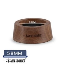 월넛 우드 커피 필터 탬퍼 홀더 에스프레소 매트 스탠드 메이커 지원 베이스 랙 바리스타용 액세서리, 58mm 6