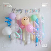나탈리야153 5월특가 벌룬가랜드 파스텔 DIY키트 브라이덜샤워 베이비샤워 생일 셀프 100일 돌 상차림 두돌 촬영소품 풍선 세트, Pastel 벌룬가랜드_DIY 세트