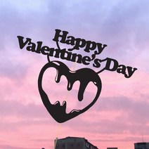 스티키 기념일 생일 축하 케이크토퍼 주문제작 메세지 토퍼, 옵션2