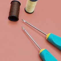 프레이즈 후크식 송곳 diy 공예용 패브릭 패턴지 가죽 수선 도구 구두 신발 가방 바느질 작업용 훅형 후크 타입, 1개
