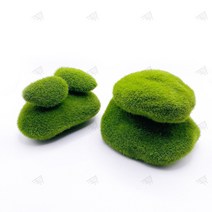 모형 이끼돌 1P 사이즈선택 건축 모형 소품 화분 장식 촬영 조경 가든 미니어처 DIY 인조 피규어, E_9x10