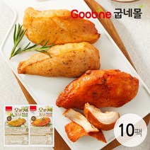 [굽네 오통닭]치킨맛 오븐구이 통 닭가슴살 오리지널 110g*10팩 CQ03, 10개, 110g