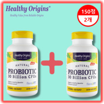 헬시오리진스 내추럴 프로바이오틱 유산균 300억 CFU 브이캡, 150정, 2개