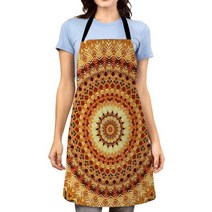 빅사이즈방수앞치마 용접 여름 린넨 앞치마 만다라 미학 여성용 주방 앞치마 오리지널 방수 소녀 커스텀 남자 웨이터 작업 오일 방지 빈티지 페르시아125928, 22102wq-000545-_66X81CM(XL)