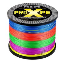 PP 300M 500M 1000M 4 가닥 1080L P 브레이드 낚시 라인 멀티 필라멘트 초강력 부드러운 일본 멀티 컬러 잉어 실, X4 500m 0.10cm 10파운드, 다색