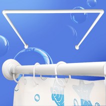 알루미늄 2단3단 코너커튼봉, 사이즈