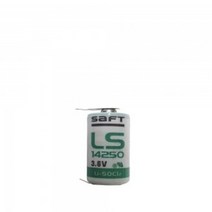 [PLC/열량계 배터리] 사프트 SAFT LS14250 1:1핀타입 1/2AA사이즈 3.6V 1200mAh, 1개