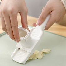 iSefoyo 슬라이스 다기능 슬라이스 채칼 마늘슬라이스 슬라이스기계 마늘슬라이서 채썰기 무채칼 무우절단기 슬라이스기 자동슬라이스기계 감자깍는칼, 화이트