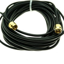 RG316 RG174 케이블 SMA Male To Female Nut 벌크헤드 연장 동축 점퍼 피그테일, [04] RG174 MALE TO MALE, [12] 300CM