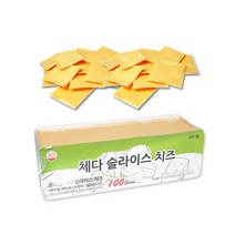 코리원 체다 슬라이스 치즈 100매 (피자 치즈 햄버거), 18g