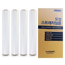 사자야 오성 파렛트포장 공업용랩 스트레치필름 20mic 500mm 300m 1박스 4롤