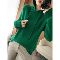 캐시미어후드니트 캐시미어 100 니트 울 스웨터 여성 후드 풀오버