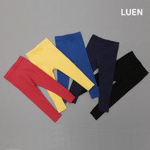 LUEN 아로츠 아동 레깅스 데일리 캐주얼 여아 남아 공용 바지 팬츠 골지 유아 등원 하의 쫄