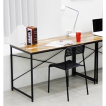 뉴욕 인더스트리얼 DIY 서재 철제 책상 1200 (4색) 회사용 남자아이 장 1인, 까르니코화이트