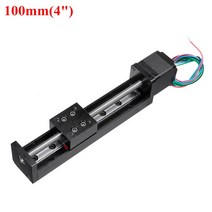 스페터모터 토크 50mm 100mm 150mm 200mm T 형 슬라이딩 테이블 레일 선형 스테이지 전송 가이드 플랫폼 피치 11m NEMA11 28MM 스테퍼 모터, [04] 1m pitch, [02] Stroke 100mm