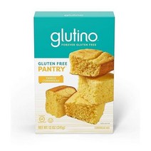 1+1 글루티노 글루텐 프리 베이킹 믹스 양키 콘브레드 클래식 맛 12온스, Cornbread_12 Ounce (Pack of 1)