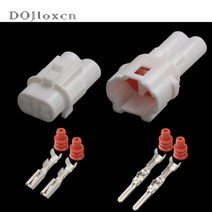 커넥터 압착 연결 단자 스미토모-2 핀 자동 방수 와이어 하네스 암수 플매트 카펫 러그 2/10/20/50 세트 6187-2311 6180-2321, [04] 2p female male B, [03] 50 sets, [01] 2P